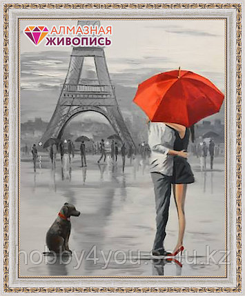 Картина стразами "Парижская романтика", 40*50см, фото 2