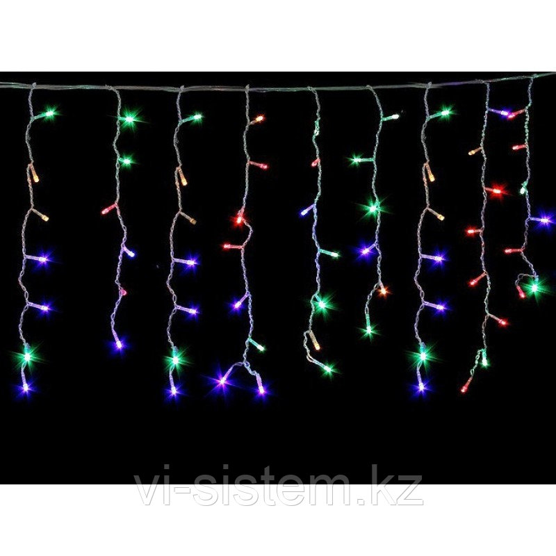 Гирлянда "Дождик" 3мх0,8м RGB(Цветная)