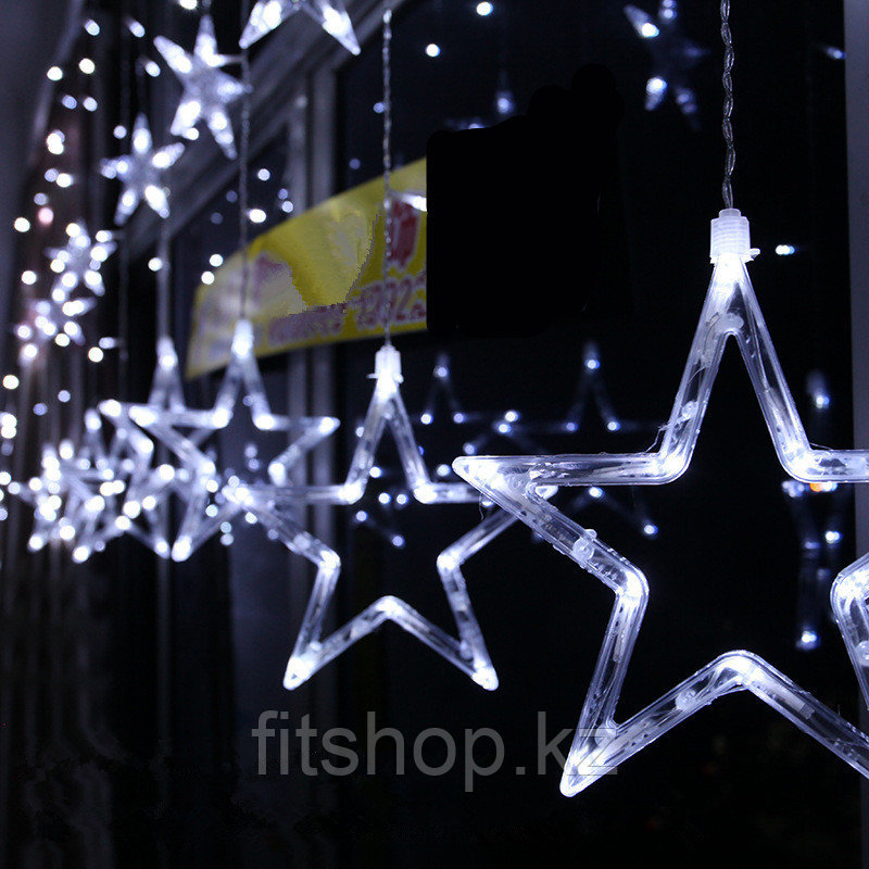 Гирлянда-дождь светодиодная Звезды, фото 1