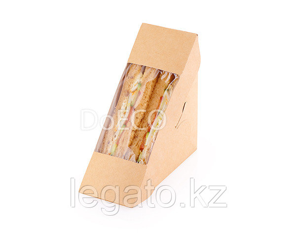 Упаковка ECO SANDWICH 40 Крафт с окошком