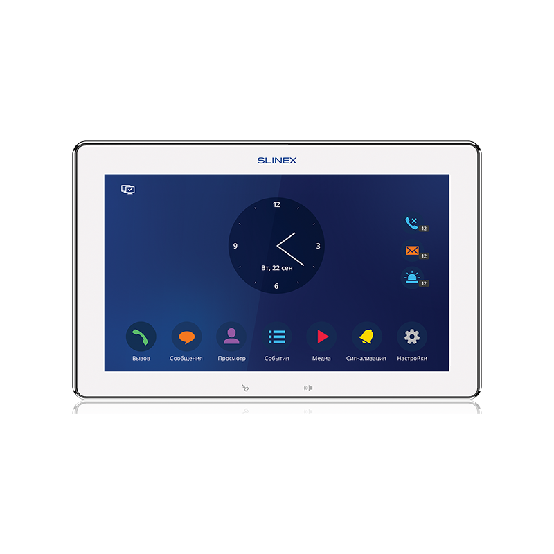SLINEX Mira 10'' цветной сенсорный TFT монитор домофона 16:9
