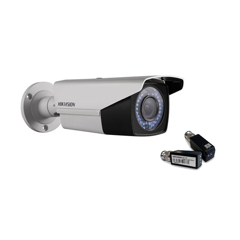 Hikvision DS-2CE16D1T-IR3Z (2,8-12 мм) + DS-1H18 HD TVI 1080P Уличная видеокамера Комплект