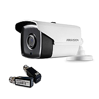 Hikvision DS-2CE16F1T-IT3 (3,6 мм) 3Мп уличная видеокамера+ DS-1H18 Комплект