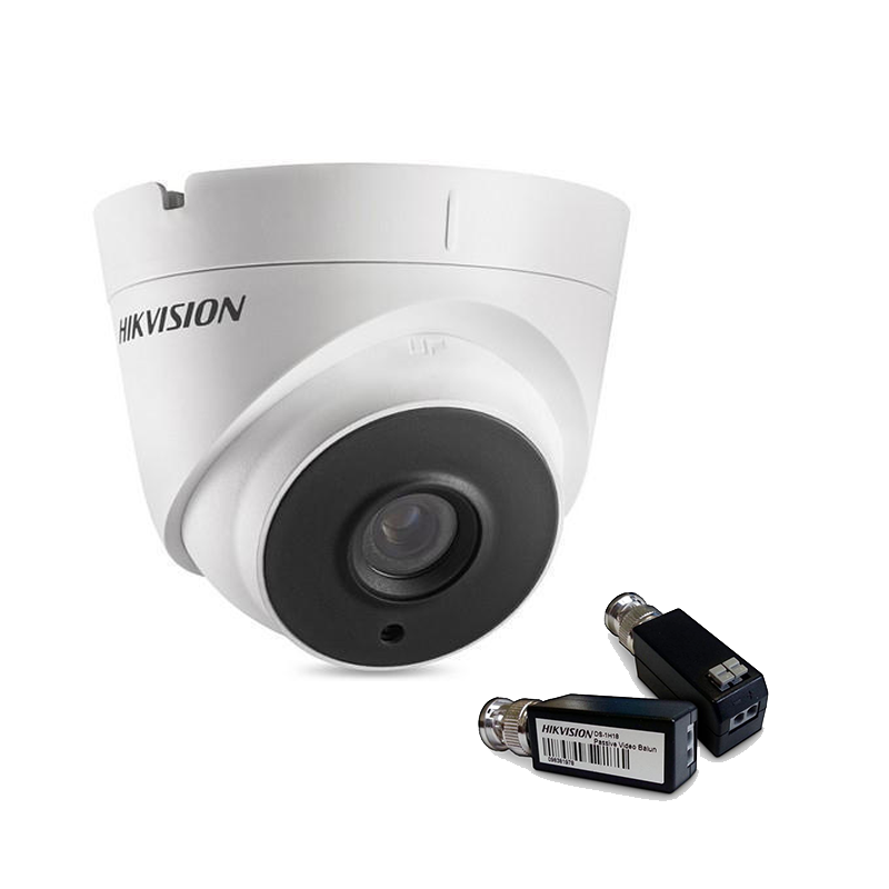 Hikvision DS-2CE56D1T-IT1 (2,8 мм) 2 МП купольная видеокамера+ DS-1H18 Комплект