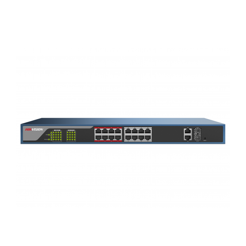 Hikvision DS-3E1318P-E PoE свитч 16-портовый