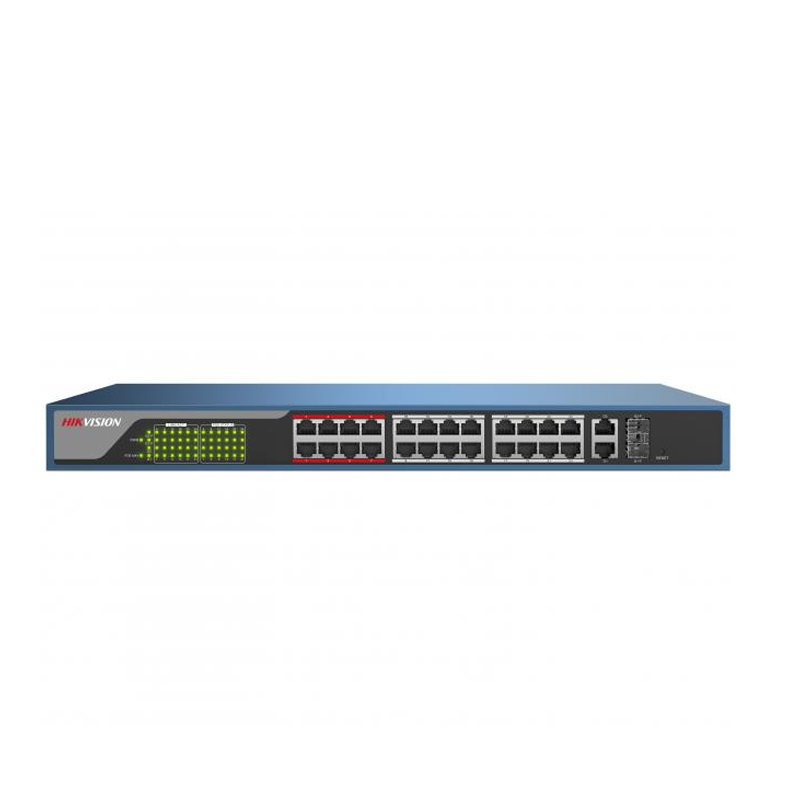 Hikvision DS-3E1326P-E PoE свитч 24-портовый