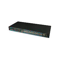 UTEPO UTP1-SW24-TP420 Коммутатор 24-портовый неуправляемый PoE+ 1комбопорт