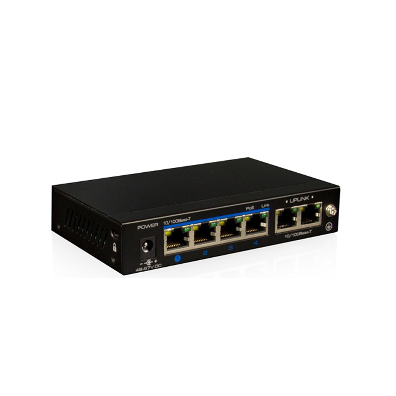 UTEPO UTP3-SW04-TP60 Коммутатор 4-портовый неуправляемый PoE 1080р
