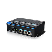 UTEPO UTP7204E-POE-A1 Коммутатор промышленный 4-портовый неуправляемый PoE+ 2 uplink порта