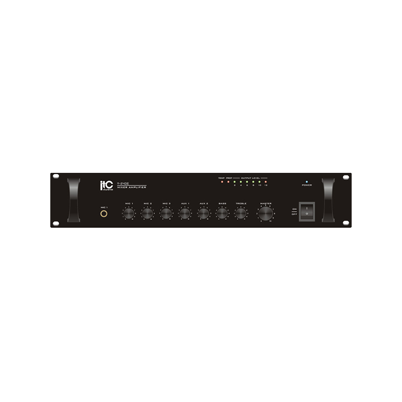 ITC T-240 Микширующий усилитель 240Вт (240В, 3 микрофонных, 2 линейных входа)