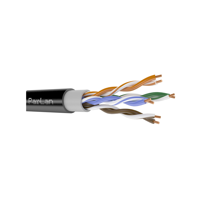 Паритет ParLan U/UTP Cat 5e 4х2х0,52 PVC/PE кабель (провод) для уличной прокладки, черный