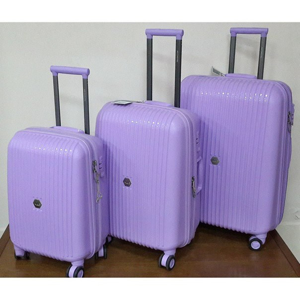 Чемодан на колесах " Aotian " средний фиолетового цвета