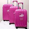 Средний чемодан " Bubule" розовый на колесах, фото 2