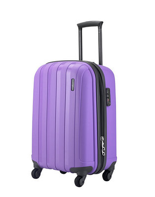 Малый пластиковый чемодан "Aotian" фиолетовый для багажа