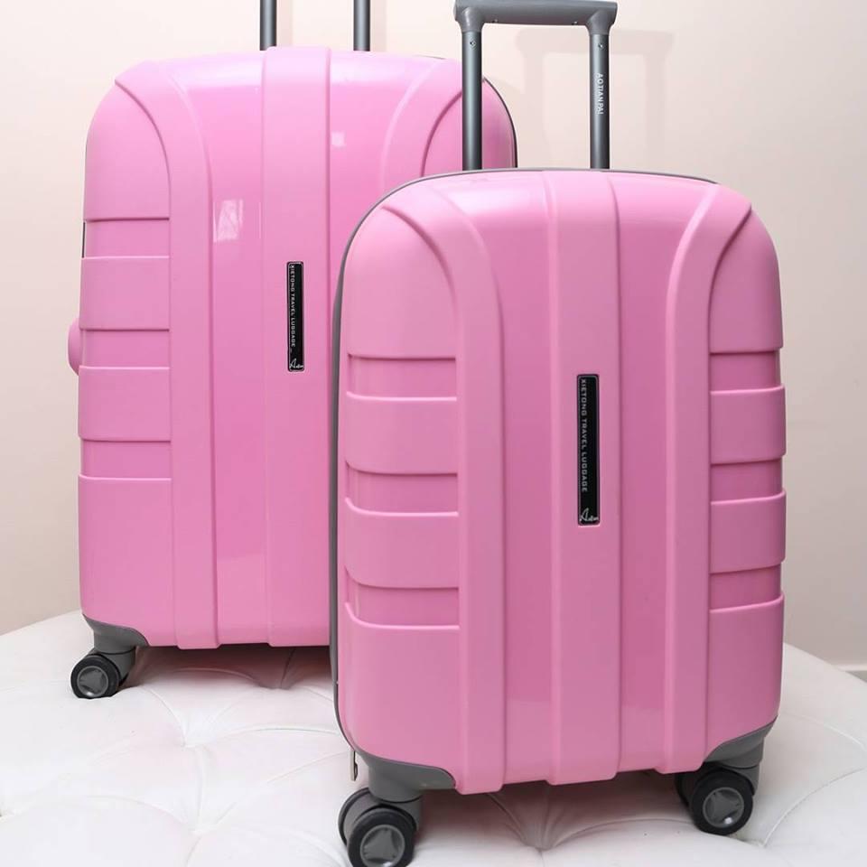 Компактный светло-розовый чемодан " Aotian " 