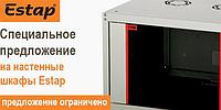 Настенный односекционный шкаф, 19" 600 х 600 мм, 7U, серии Ecoline ECO07U_600_01M50T_FLT Настенный односекционный шкаф, 19" 600 х 600 мм, 7U, серии Ecoline