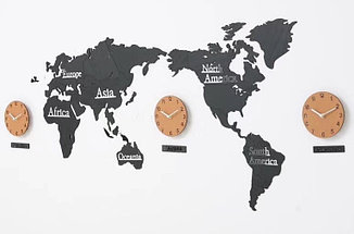 3D настенные часы Карта мира.
