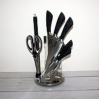 Набор стальных ножей на подставке everrich