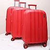 Пластиковый средний чемодан на колесах "Aotian" красного цвета, фото 4