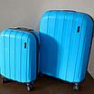 Пластиковый чемодан средний" Aotian " голубого цвета, фото 2
