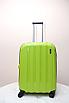 Зеленый дорожный большой пластиковый чемодан "Aotian", фото 3