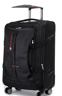 Малый чемодан черный прочный Wenger Gonzi (размер S)