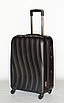 Черный пластиковый чемодан большой " Bubule" из полипропилена, фото 3