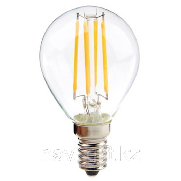 Лампа светодиодная нитевидная прозрачная шар G45 7 Вт 2700 К Е14 Фарлайт