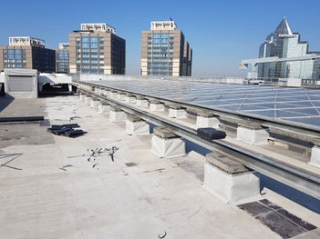 ГИДРОИЗОЛЯЦИЯ КРОВЛИ ПВХ МЕМБРАНОЙ"ДЕКОПРАН", НА ОБЪЕКТЕ ФИНАНСОВЫЙ ЦЕНТР АО "ХАЛЫК БАНК", Г.АЛМАТЫ 3