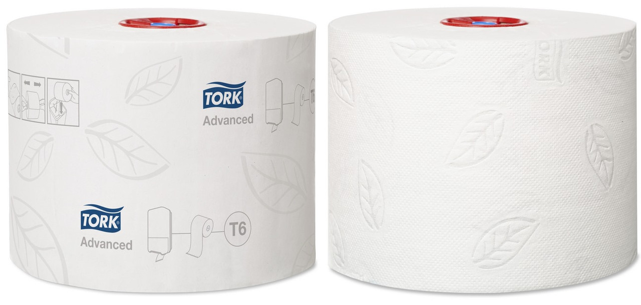 Tork Advanced туалетная бумага 100 м, 2 слоя,смешанное сырьё, белый цвет, Россия (Т6) - фото 1 - id-p57918825