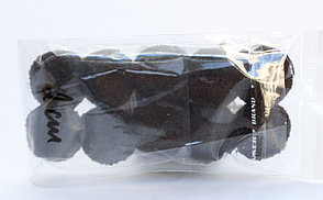 Помпоны декоративные из акриловой пряжи, 2 см, черные