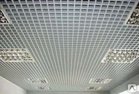 Потолок Грильято ячейка 100*100, белый цвет