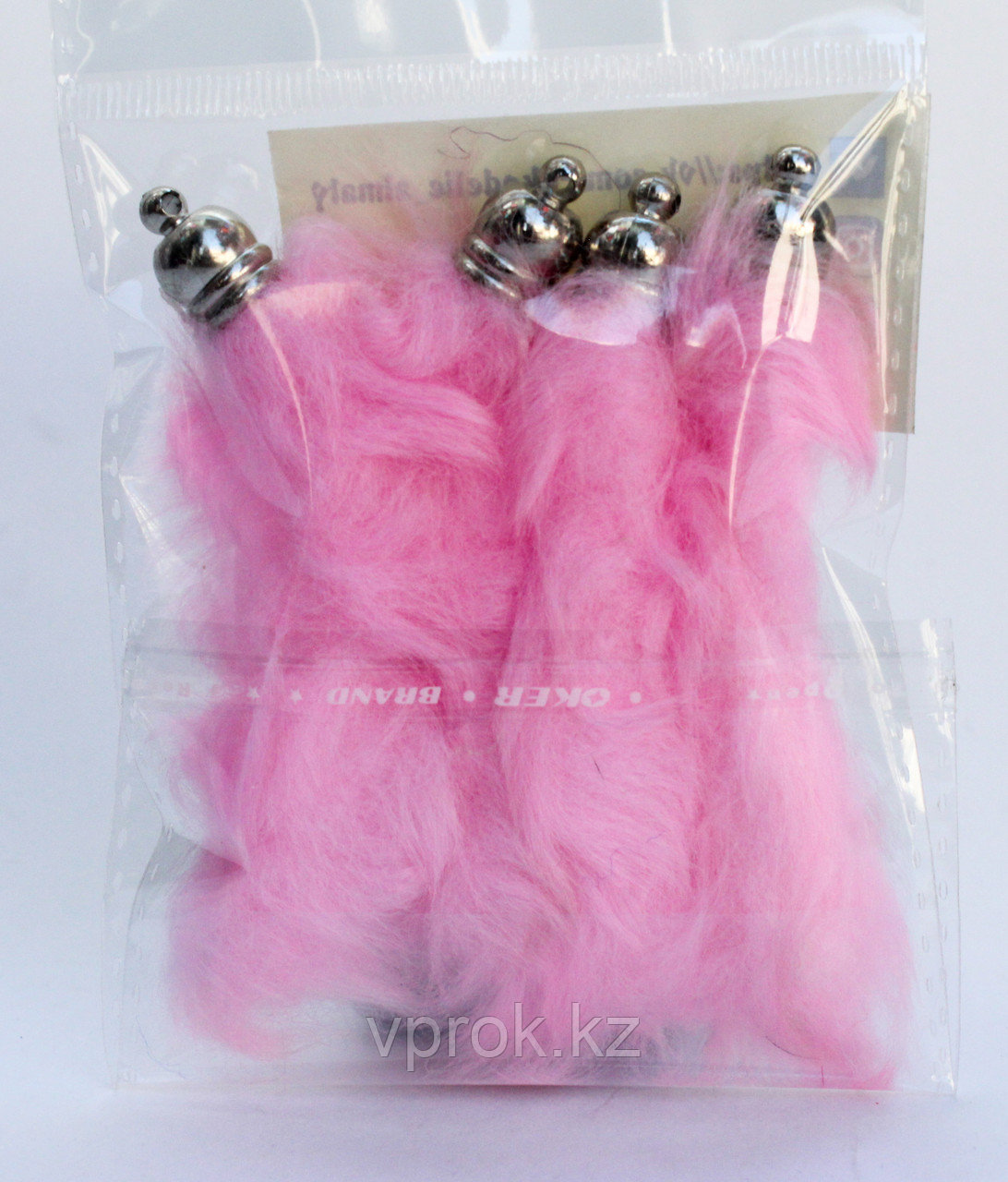 Хвостики для декора, розовые, 10 см - фото 1 - id-p57945833