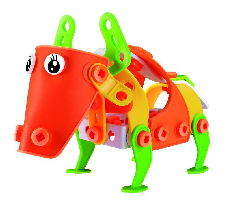 Конструктор гибкий "Корова Fun Red", 66 деталей