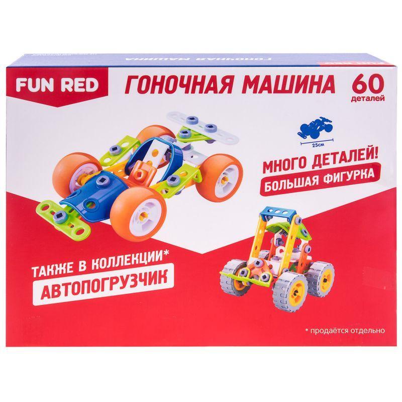 Конструктор гибкий "Гоночная машина Fun Red", 60 деталей