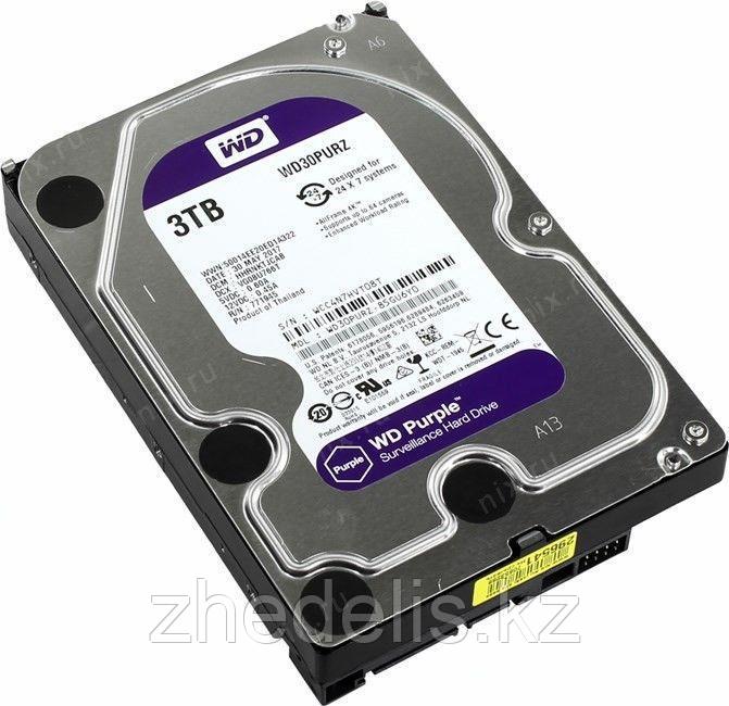 Жёсткий диск WD Purple™ WD30PURZ 3ТБ 3,5" 5400RPM 64MB (SATA-III) DV&NVR