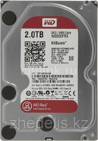 Жёсткий диск WD Red™ WD20EFRX 2ТБ 3,5" 5400RPM 64MB (SATA-III) NAS Edition56MB (SATA-III) NAS Edition