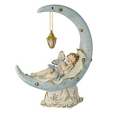 Фарфоровая статуэтка Ангел на луне. Италия, ручная работа