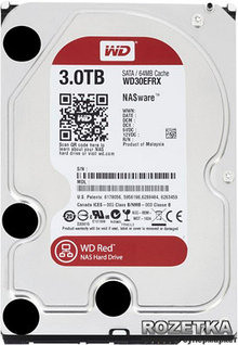 Жёсткий диск WD Red™ WD30EFRX 3ТБ 3,5" 5400RPM 64MB (SATA-III) NAS Edition