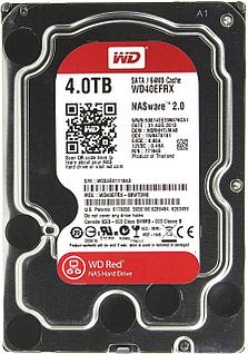Жёсткий диск WD Red™ WD40EFRX 4ТБ 3,5" 5400RPM 64MB (SATA-III) NAS Edition