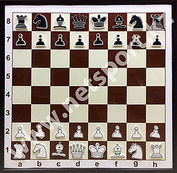 Доска шахматная демонстрационная металлическая с фигурами