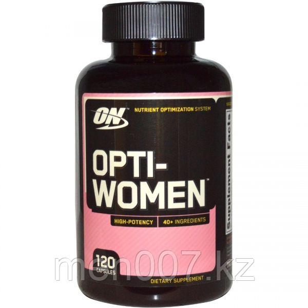 БАД Opti-Women, Система оптимизации питательных веществ (120 капсул) Optimum Nutrition, срок 05/23г.