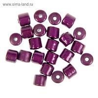 Набор бусин для творчества цилиндр "Фиолет" 10 гр 0,8х0,8 см