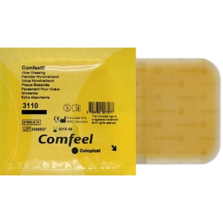 Повязка гидроколлоидная д/язв Coloplast Comfeel Plus Ulser Dressing р-р20*20 031200 - фото 1 - id-p56712580