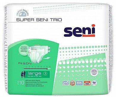 Подгузники для взрослых Super Seni Trio Large 10 шт. - фото 1 - id-p56712616