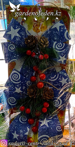 Рождественские (новогодние) декоративные банты "ночное небо"., фото 2