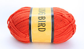 Пряжа акриловая, KING BIRD, 100 гр., красная