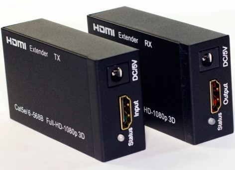 Удлинитель HDMI по витой паре до 60 метров  /HDMI EXTENDER/