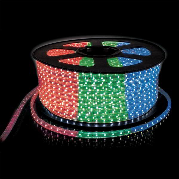 Светодиодная лента SMD 3528, 220 v в пвх оболочке RGB