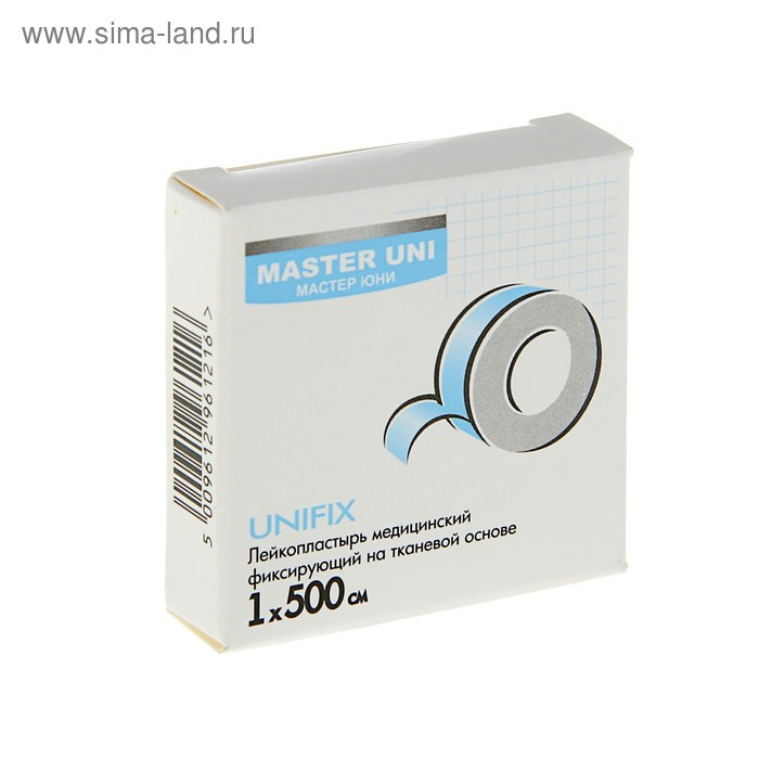 Лейкопластырь UNFIX 1 х 500 см на тканевой основе